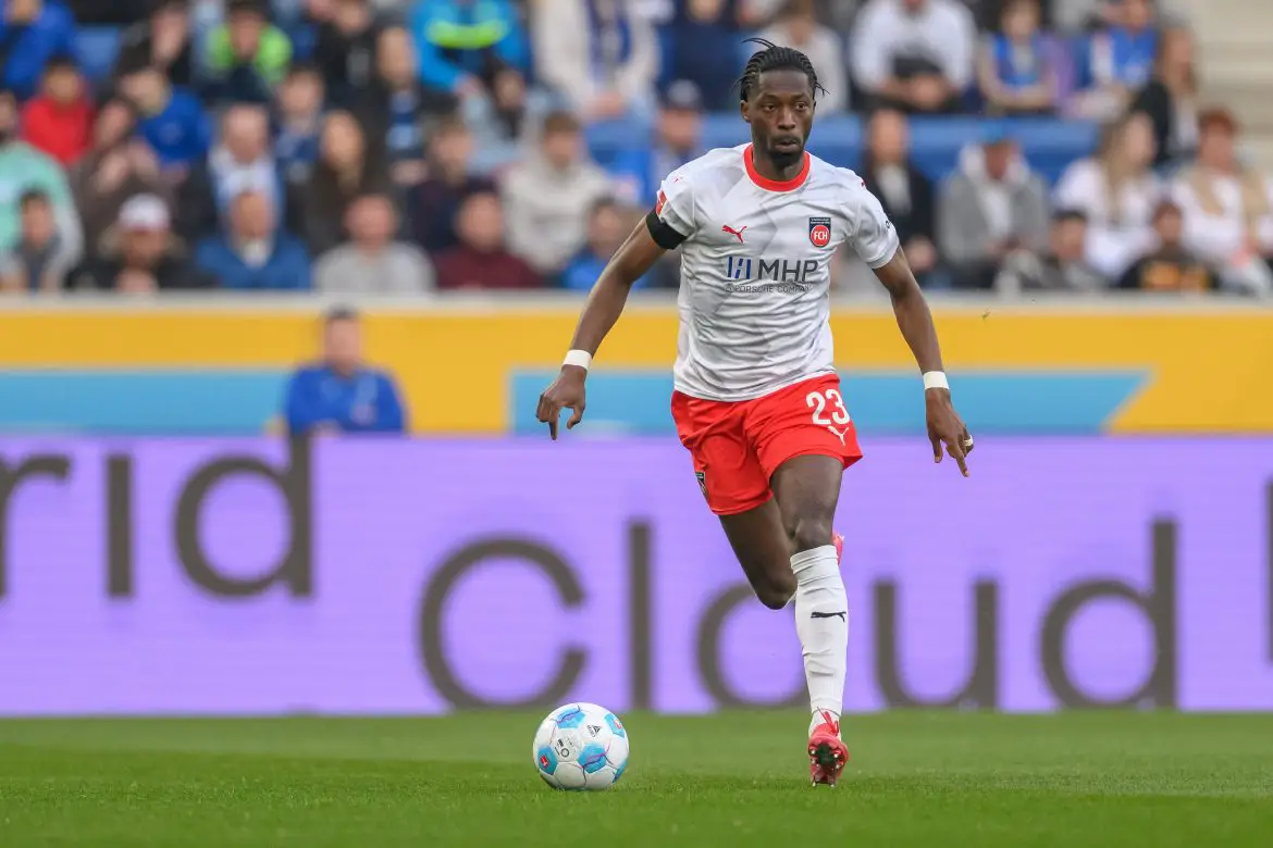 Omar Traore of Heidenheim in the Bundesliga.