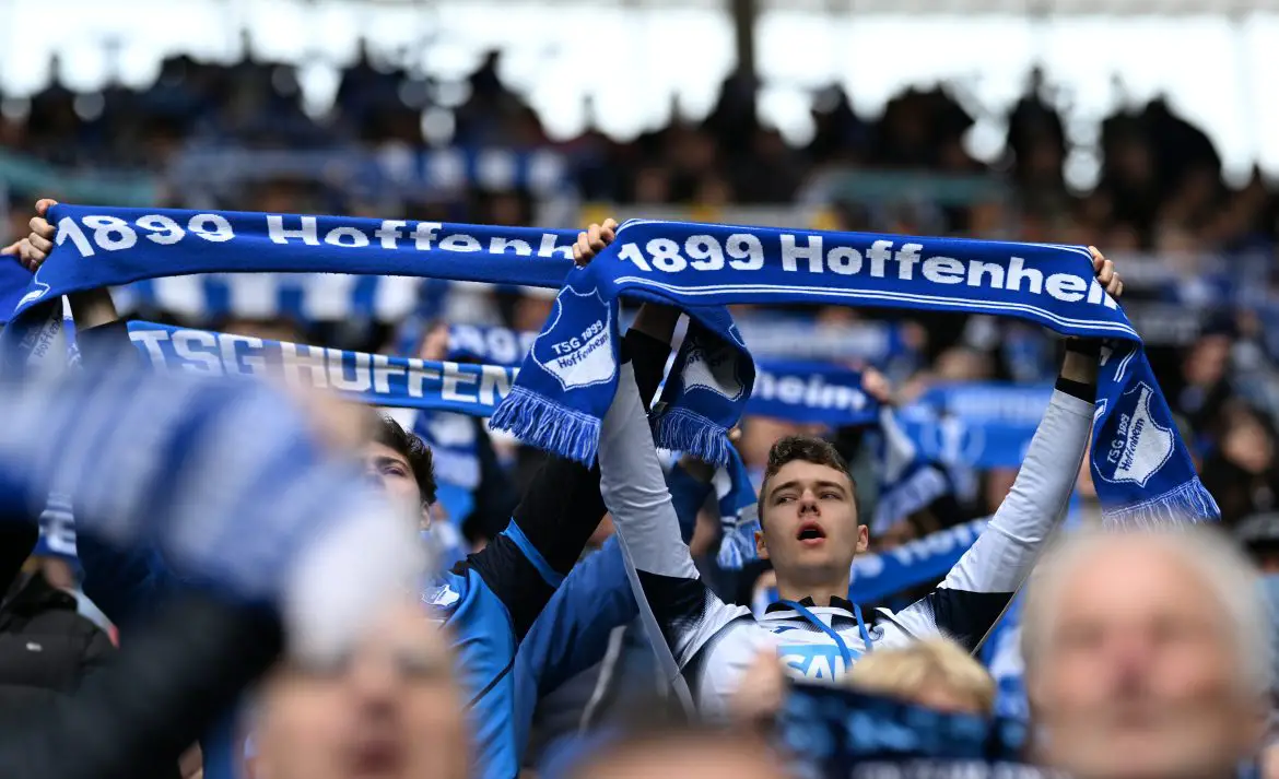 Hoffenheim fans support their Bundesliga club.