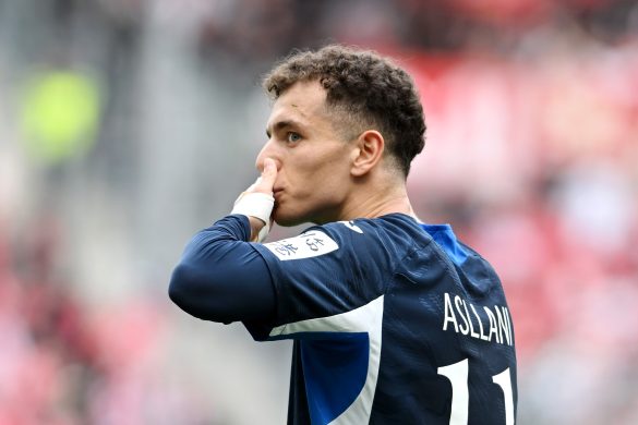 Hoffenheim striker Fisnik Asllani during Saturday's Bundesliga loss to Mainz.