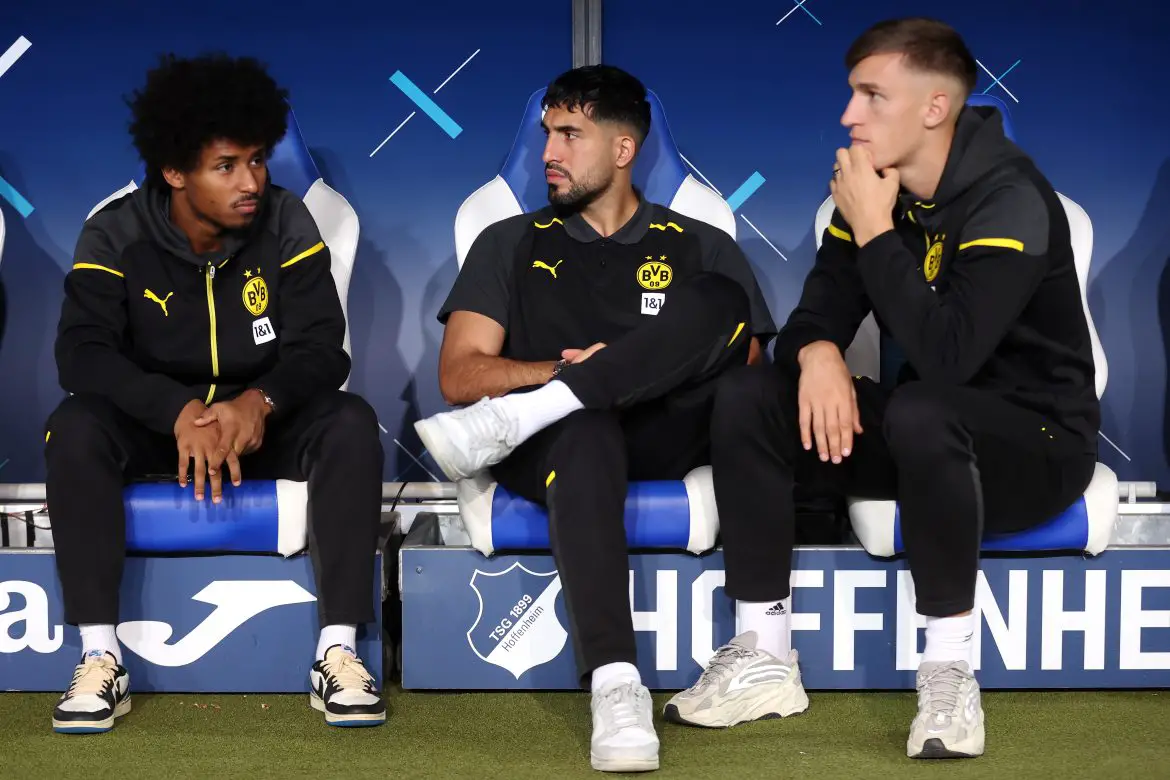 TSG Hoffenheim v Borussia Dortmund – Bundesliga Dortmund duo Nico Schlotterbeck and Karim Adeyemi