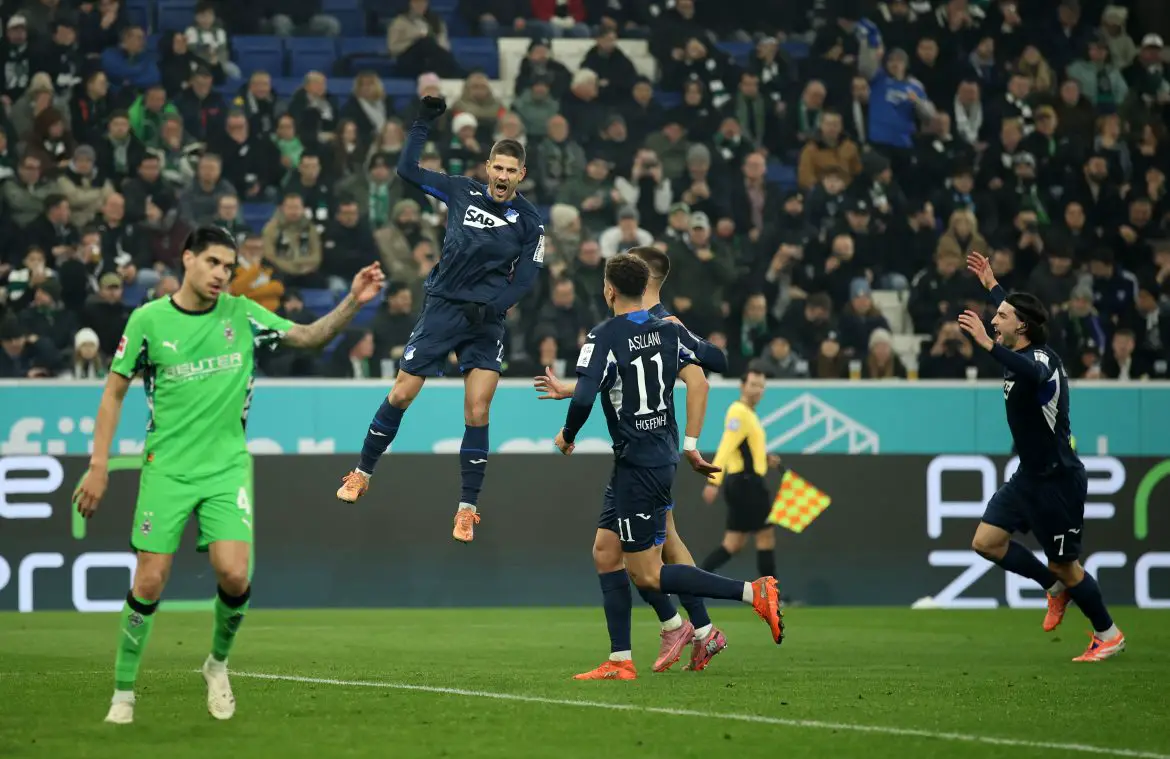 Hoffenheim beat Gladbach in the Bundesliga