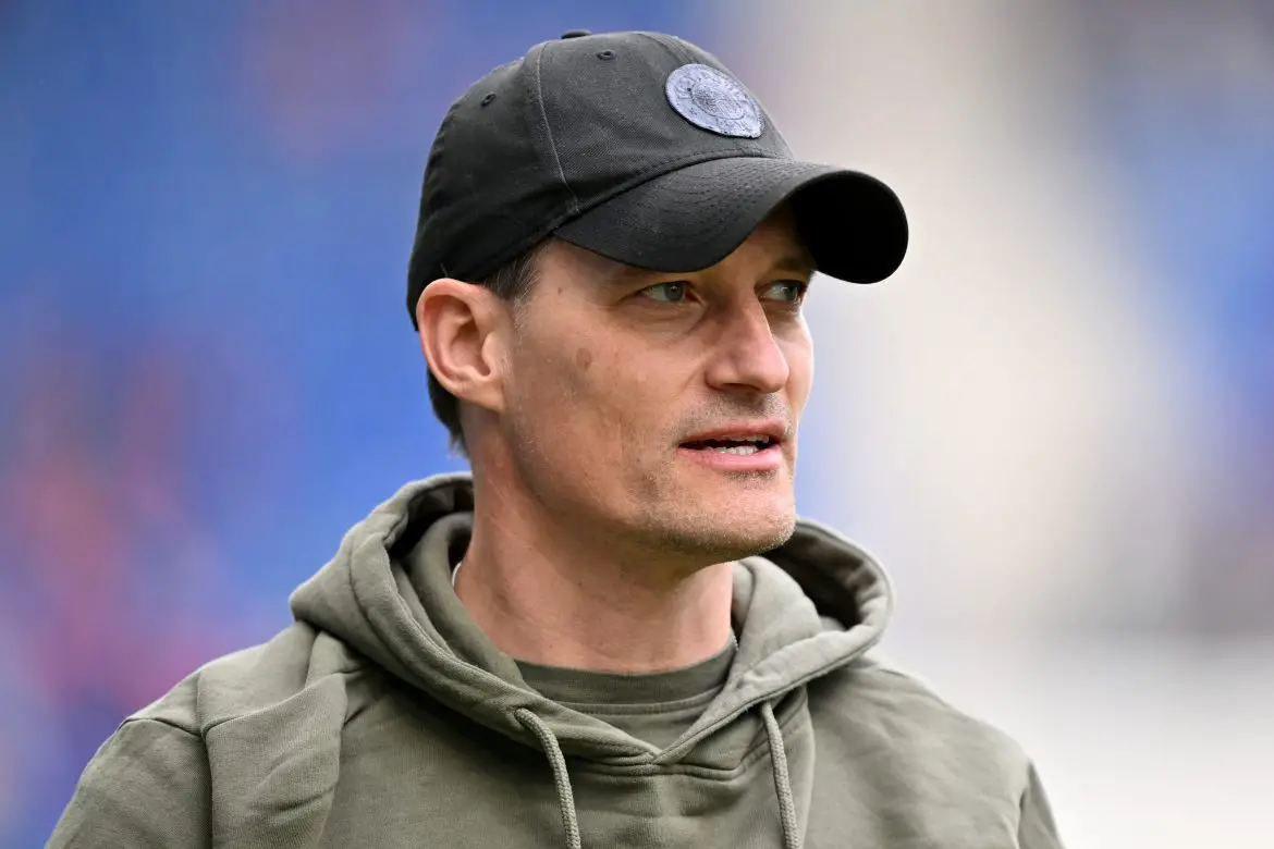Newly appointed Borussia Mönchengladbach head coach Alexander Blessin coaching St. Pauli in the Bundesliga.