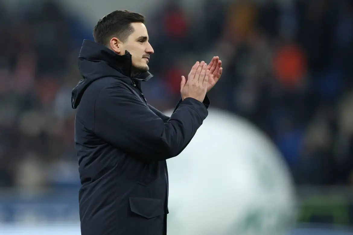 Benjamin Hübner as assistant coach of Hoffenheim.