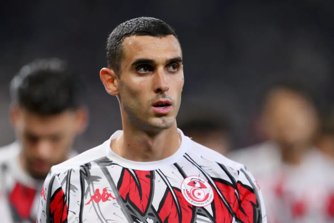 Eintracht Frankfurt's Ellyes Skhiri representing Tunisia at the World Cup.