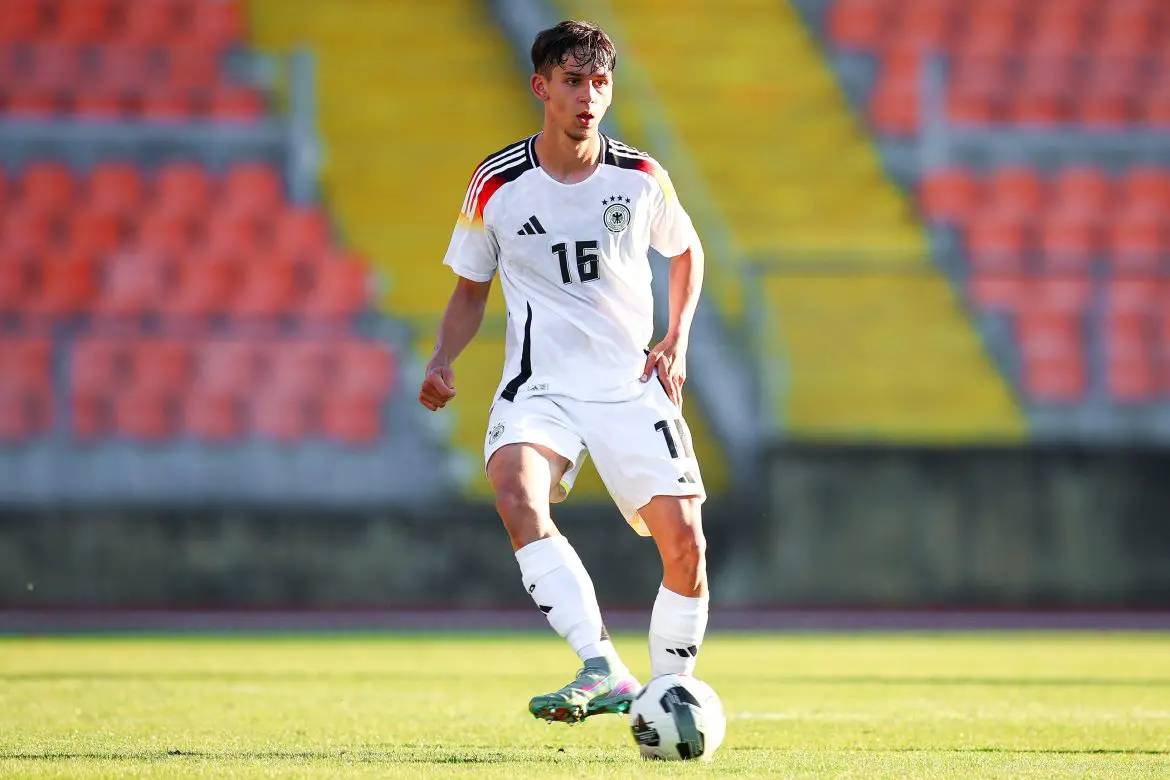 Germany U21 call up Cajetan Lenz representing Germany at U20 level.