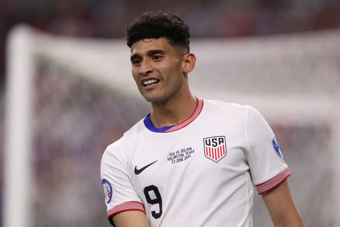 USMNT striker Ricardo Pepi.
