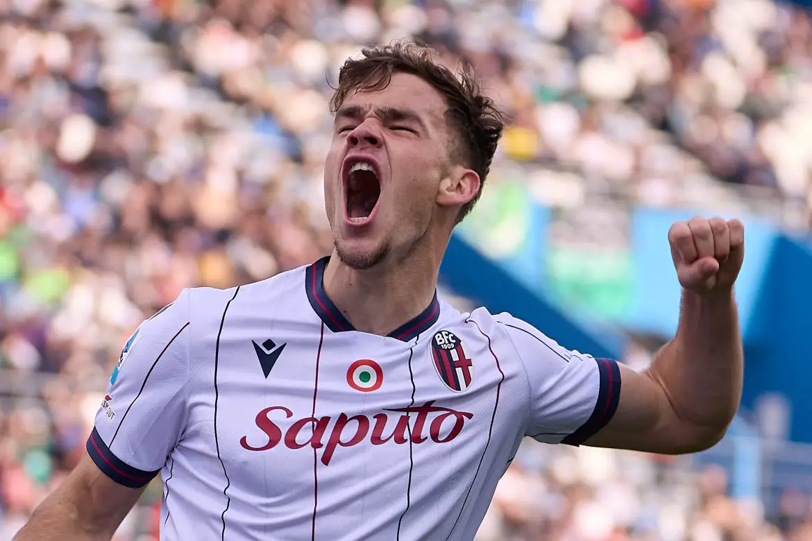 Bologna striker Thijs Dallinga.