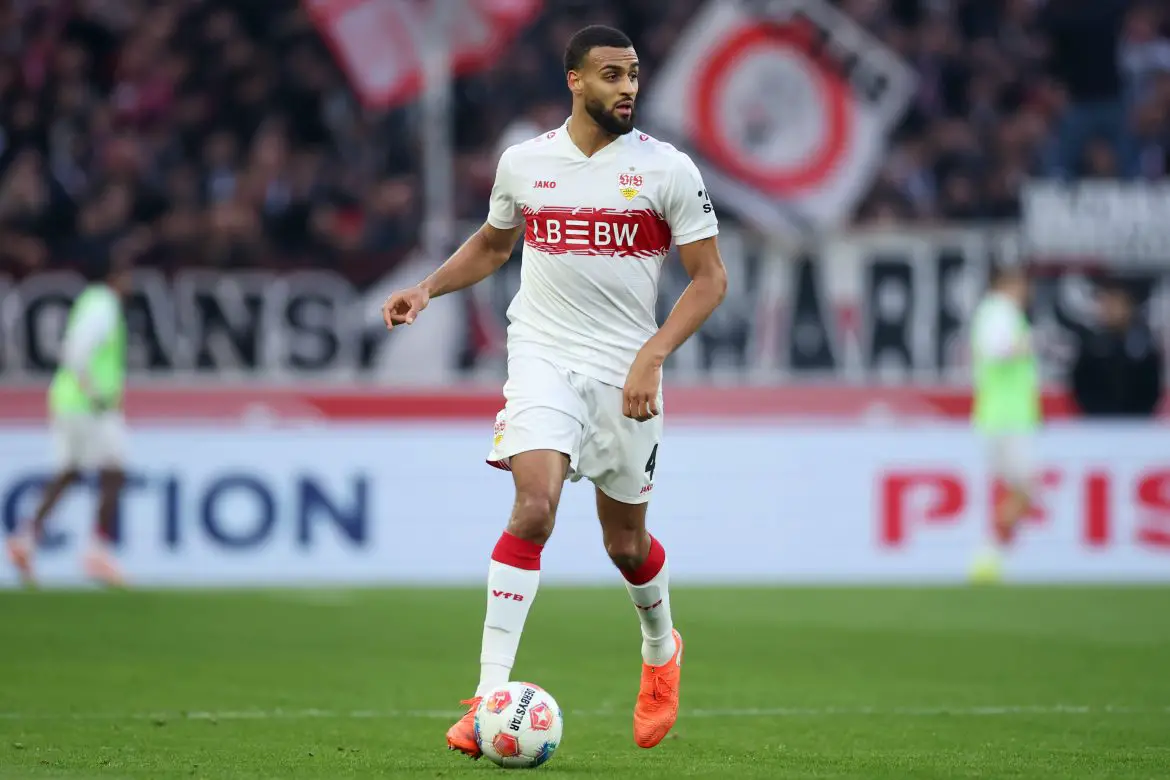 Hull City target Josha Vagnoman representing Stuttgart in the Bundesliga.