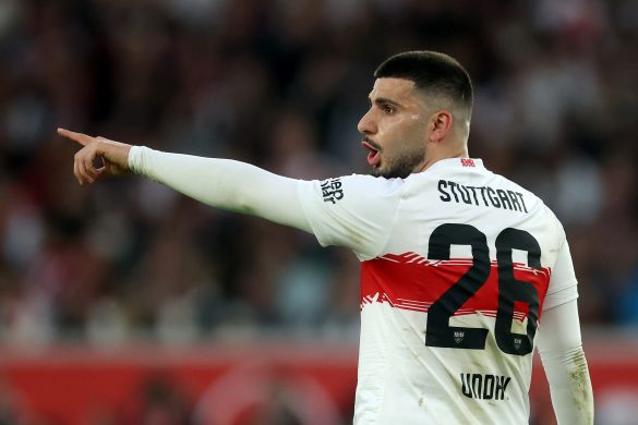 Stuttgart striker Deniz Undav during Saturday night's Bundesliga match against Borussia Dortmund.