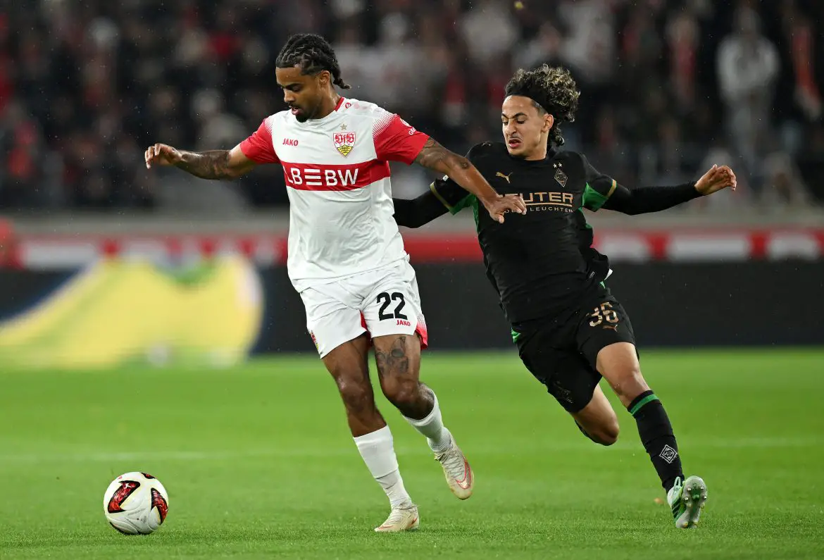 Live action from Friday night's Bundesliga match between VfB Stuttgart and Borussia Mönchengladbach.