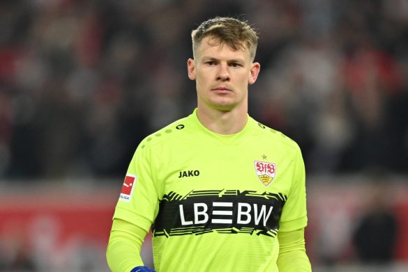 Alexander Nübel on loan at VfB Stuttgart from Bayern Munich.