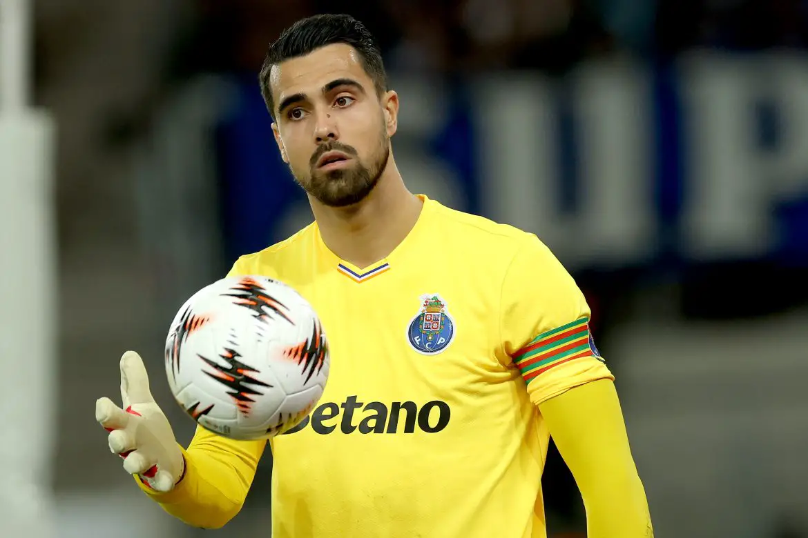 Portuguese national team keeper Diogo Costa representing Porto in Thursday night's Europa League fixture against Stuttgart.