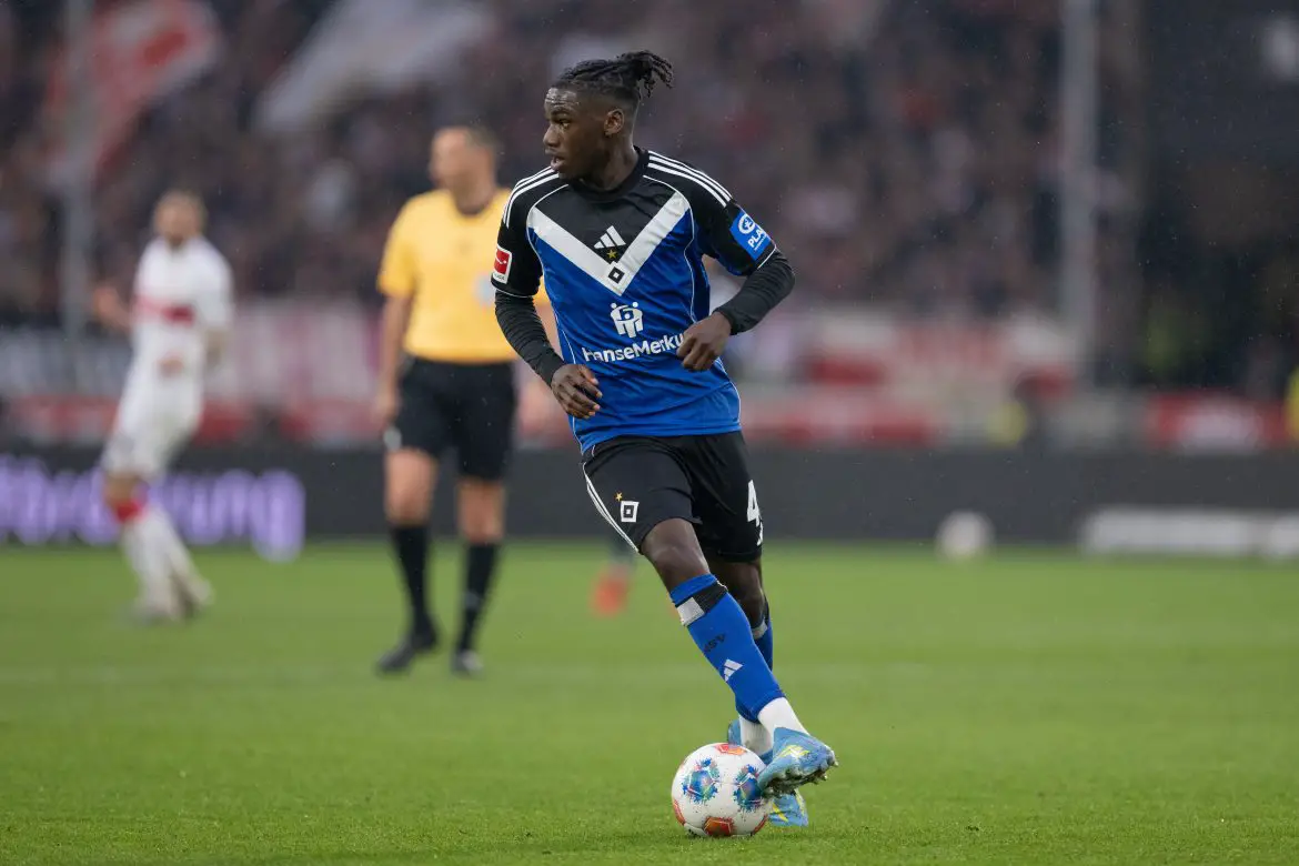 Hamburg attacker Fabio Baldé in the Bundesliga.