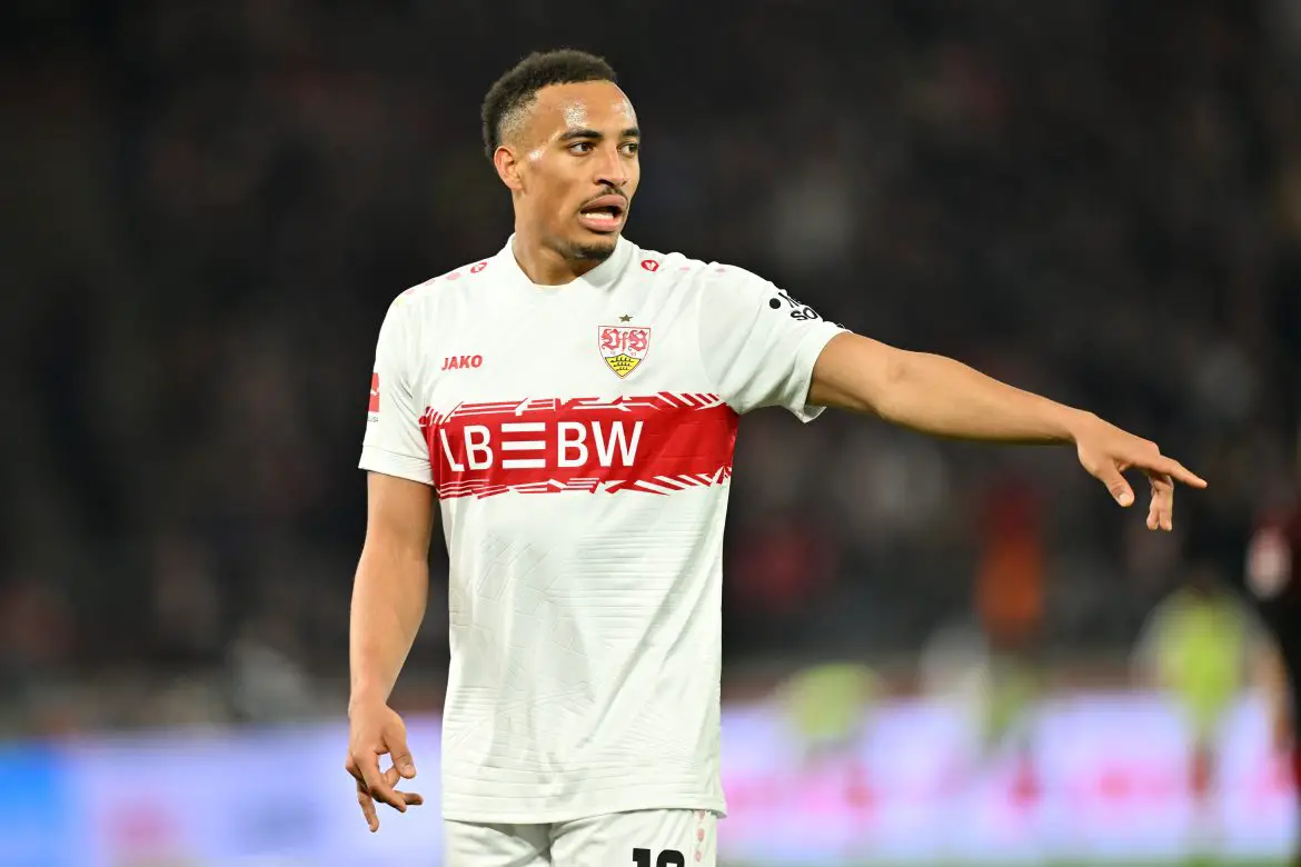 VfB Stuttgart forward Jamie Leweling.