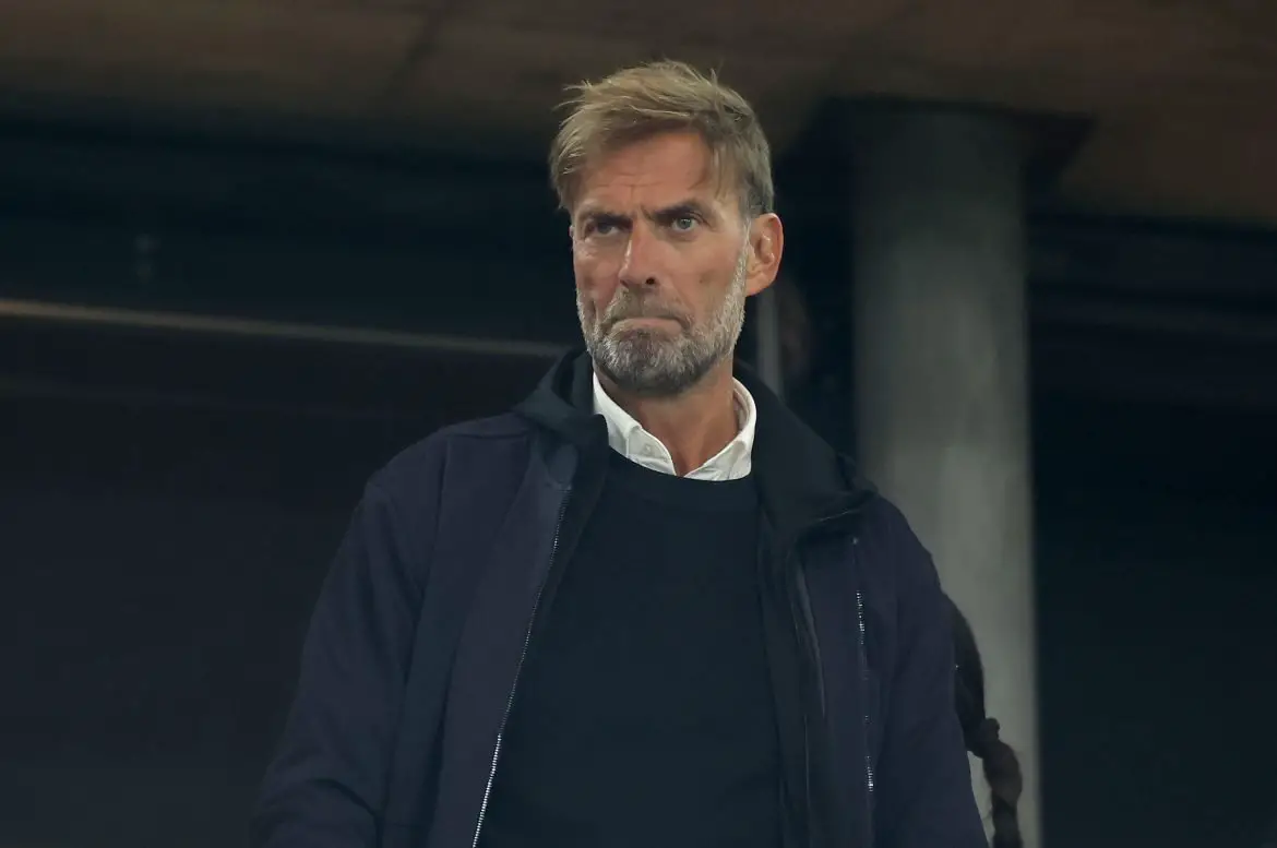 Jürgen Klopp scouting a Bundesliga match.