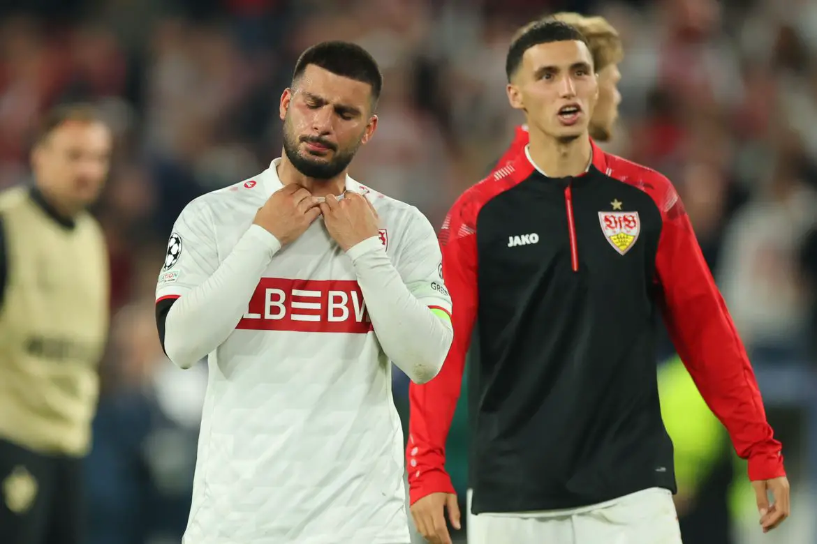 VfB Stuttgart captain Deniz Undav (left).