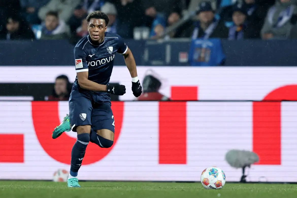 Paderborn transfer target Farid Alfa-Ruprecht of Bayer Leverkusen playing on loan with Bochum in the 2. Bundesliga.