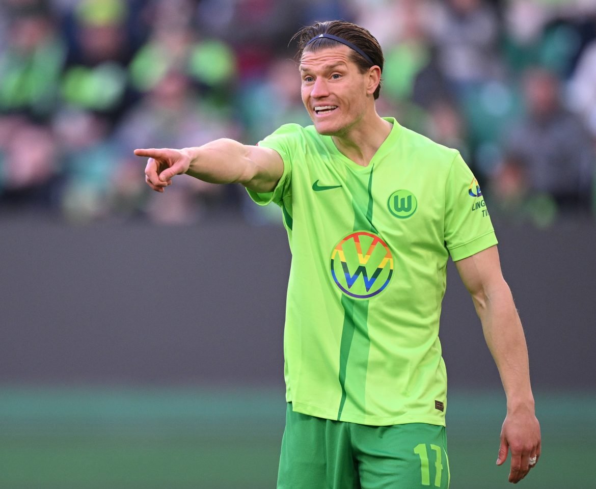 VfL Wolfsburg striker Kevin Behrens.