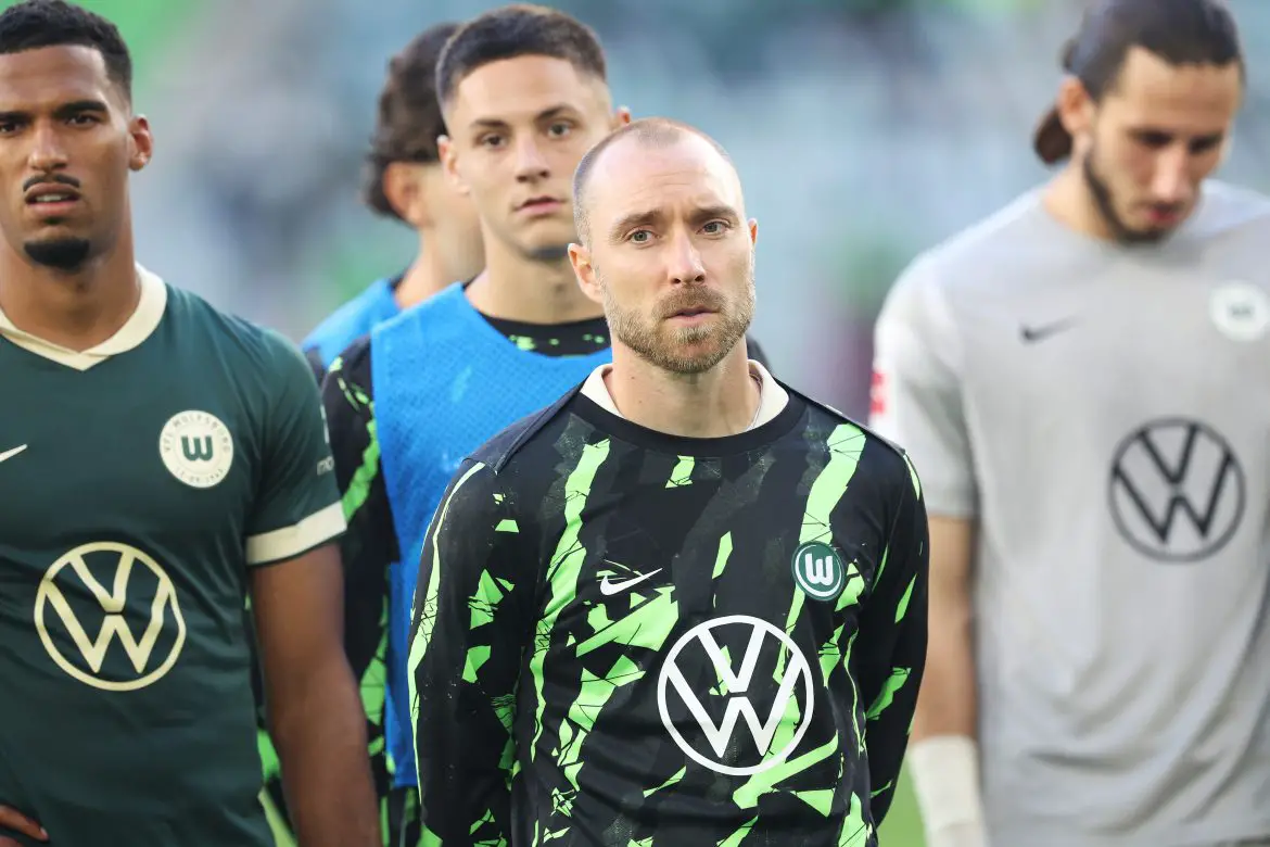 VfL Wolfsburg's Christian Eriksen.
