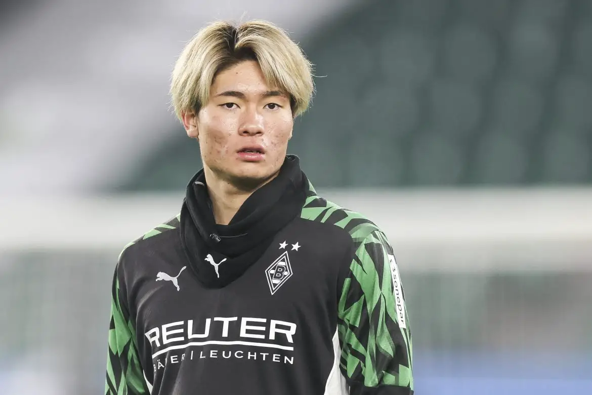 Shio Fukuda of Borussia Mönchengladbach.