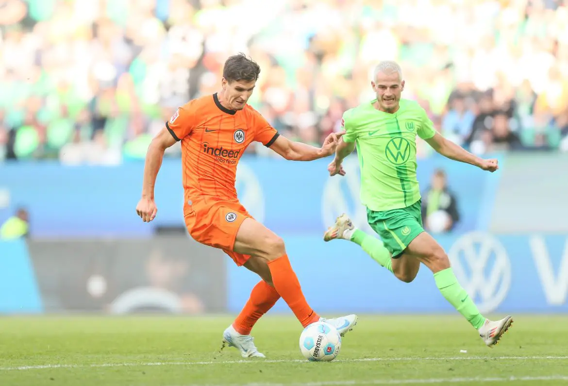 Igor Matanovic representing Eintracht Frankfurt in the Bundesliga.