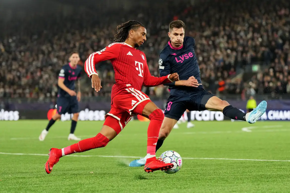 Bayern Munich's Michael Olise in the Champions League./
