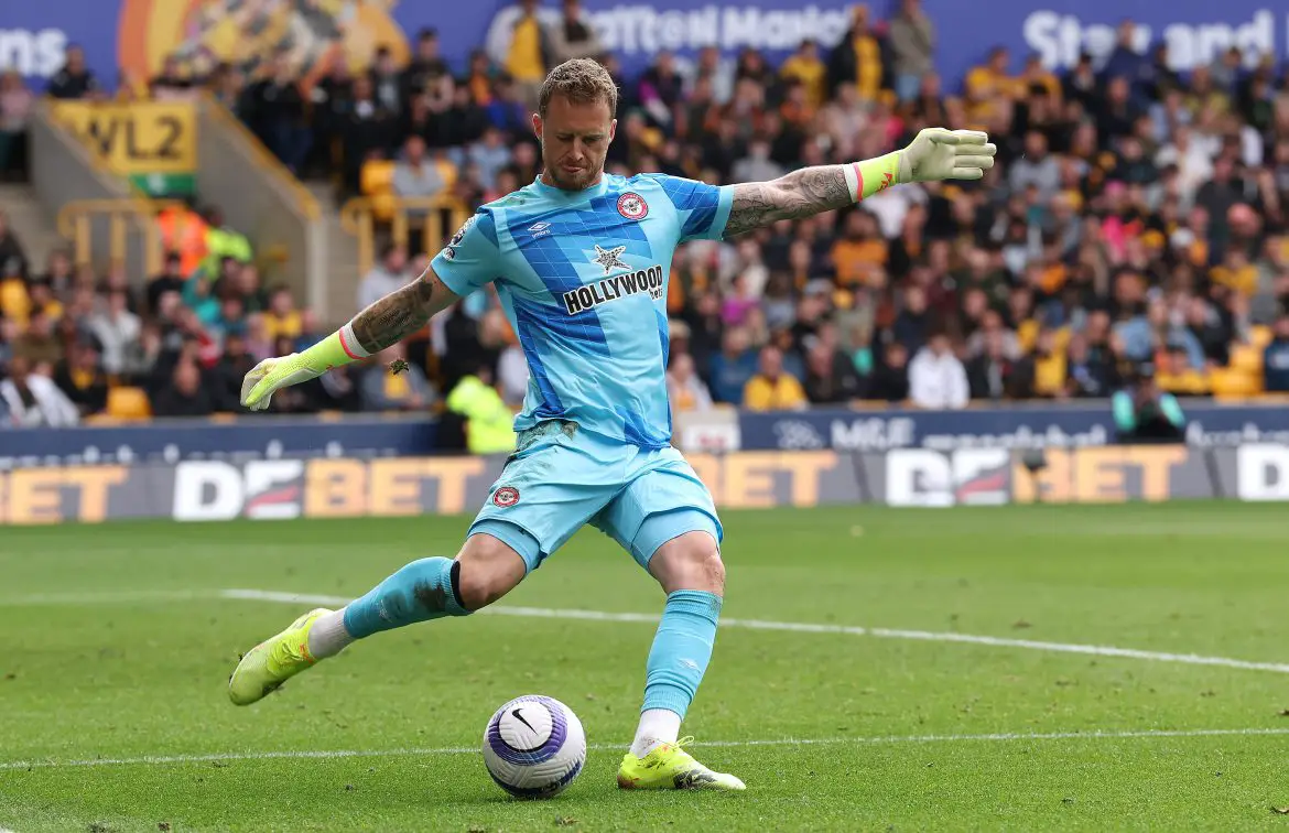 Brentford keeper Mark Flekken.