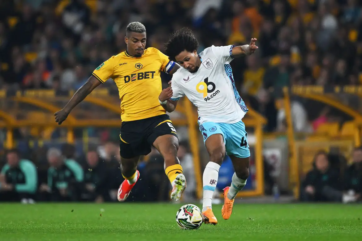 Burnely's Han-Noah Massengo (right) is in line for an Augsburg introduction after a Monday medical.