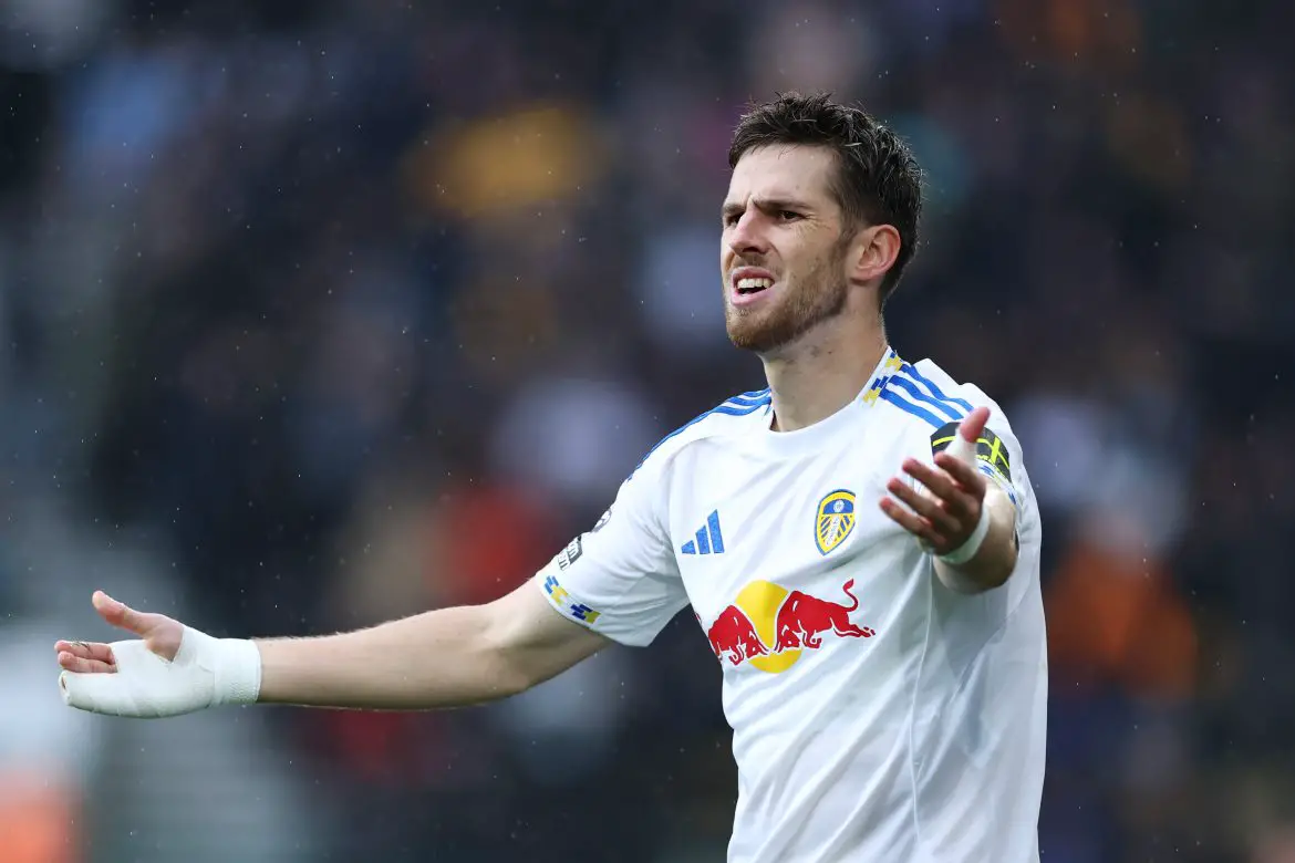 Leeds United midfielder Anton Stach.